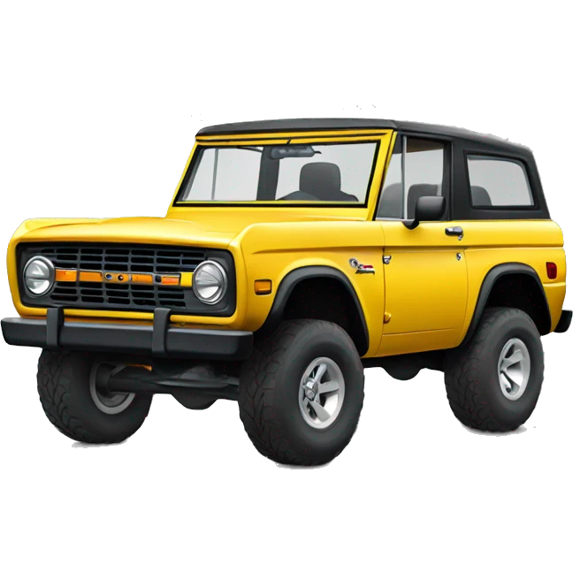 yellow ford bronco emoji