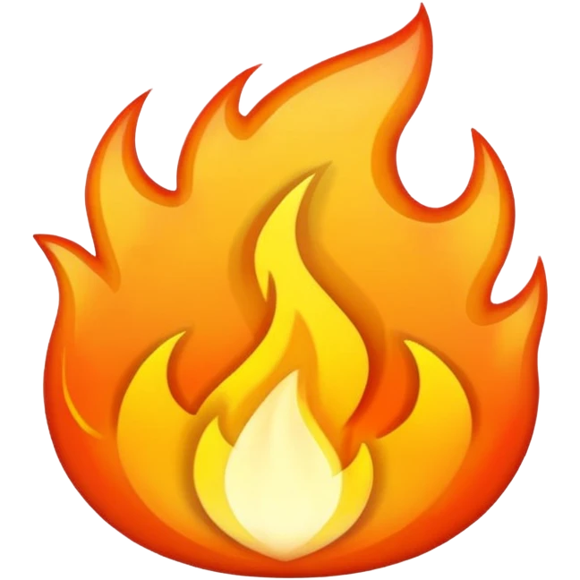 White fire emoji