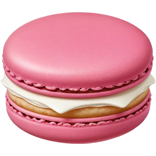Pink macaroon emoji