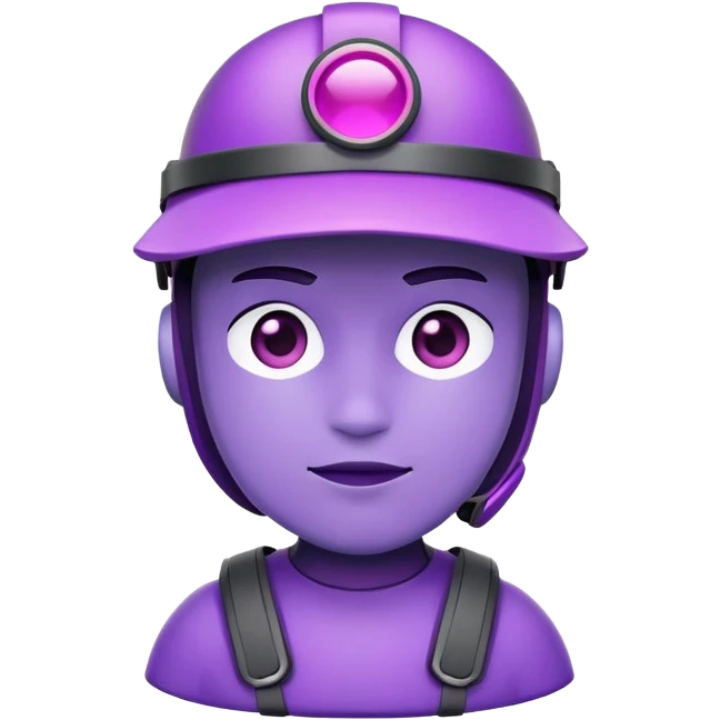 imposter character with visor emoji