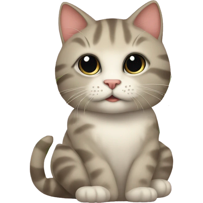 Gatito con flor emoji