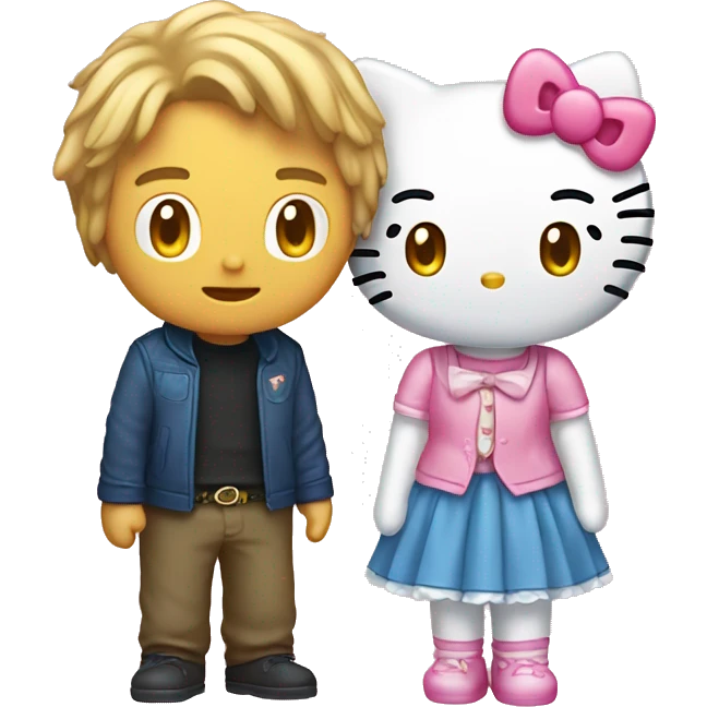 hello kitty and dear daniel emoji