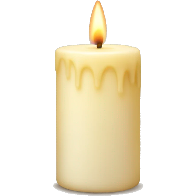 Vanilla candle emoji