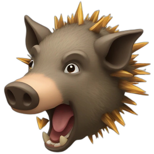exploding head boar emoji
