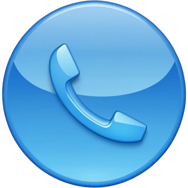 Blue correct sign emoji