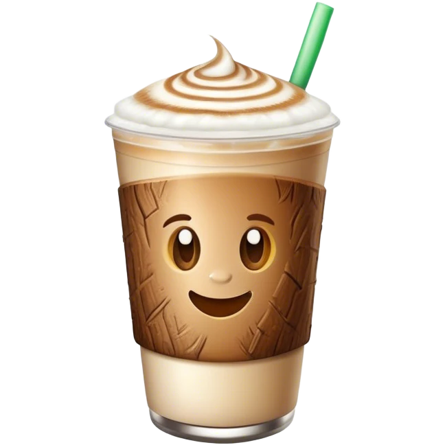 Coconut latte emoji