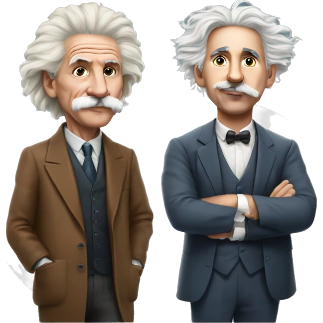 Leo messi and Einstein  emoji