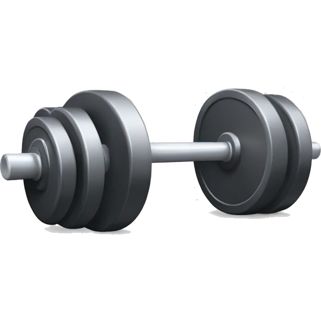 Barbell with weights emoji