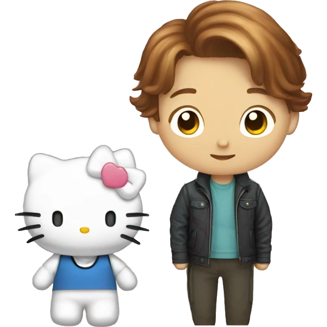 Hello Kitty and Dear Daniel emoji