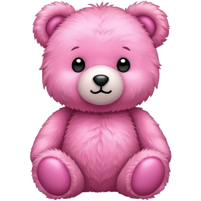 pink teddy bear emoji
