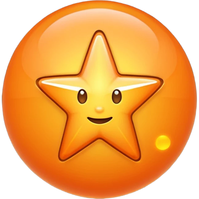 Orange star emoji