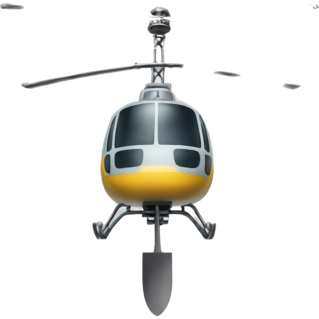 Helicopter spoon emoji