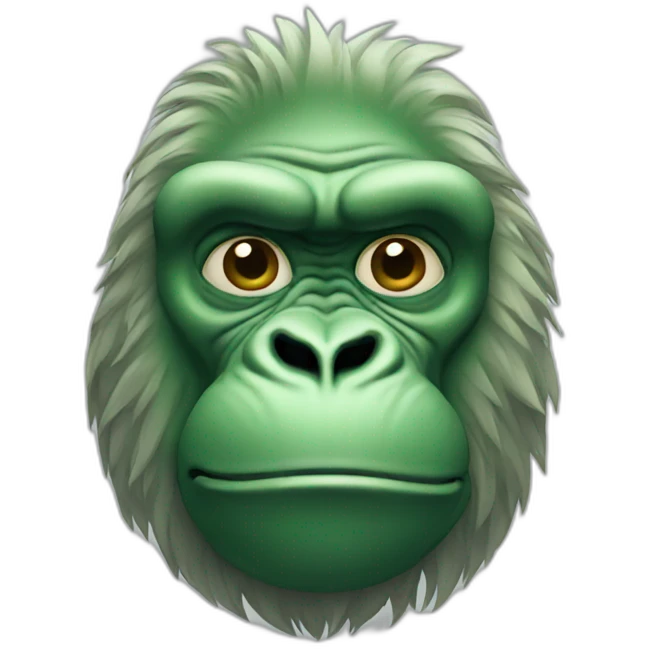 Green gorilla emoji