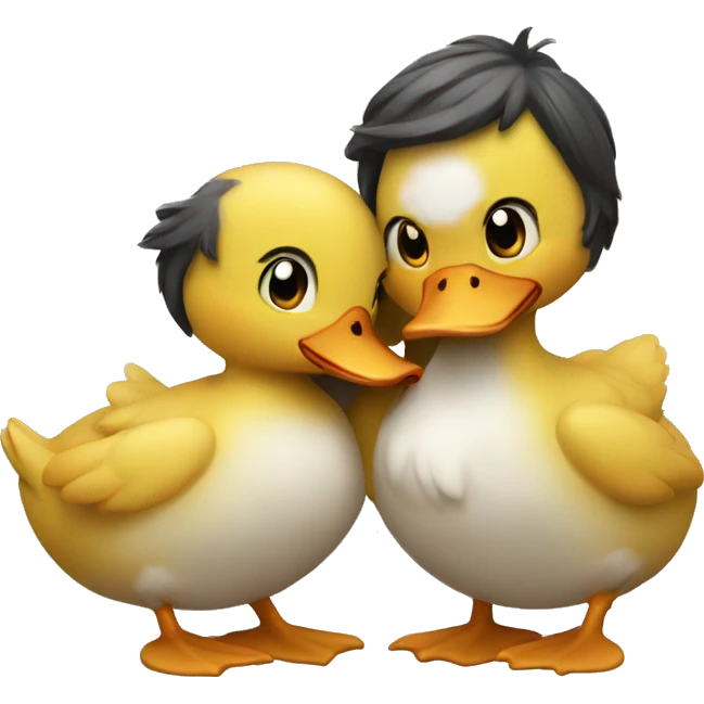 Hugging Ducks emoji