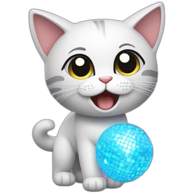 disco kitty emoji