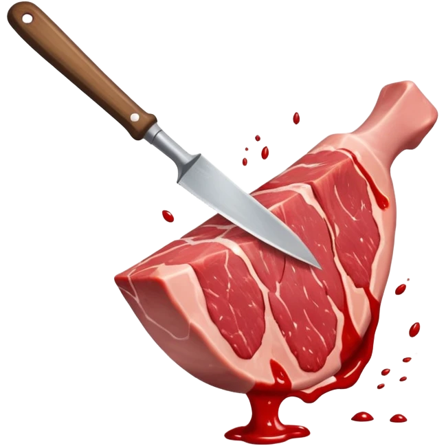 Beating meat emoji
