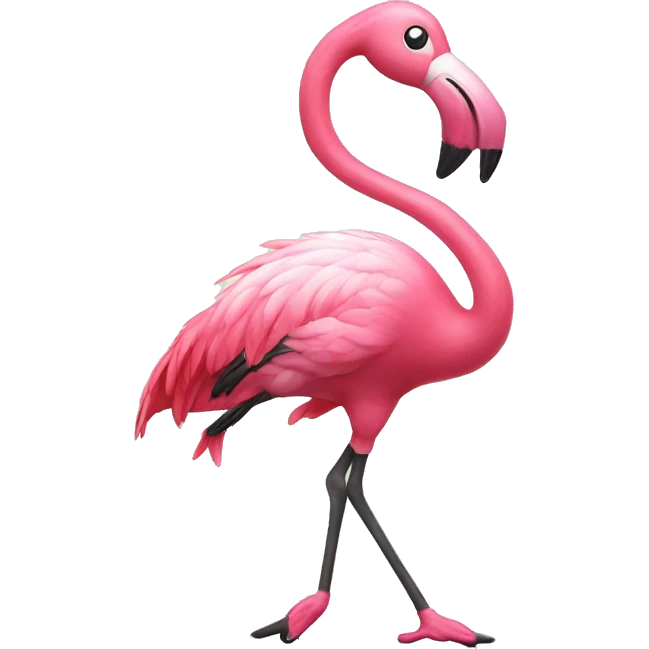 Tap dancing flamingo  emoji