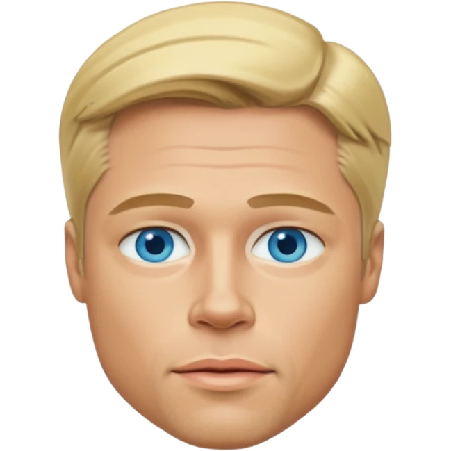brad pitt blond hair emoji