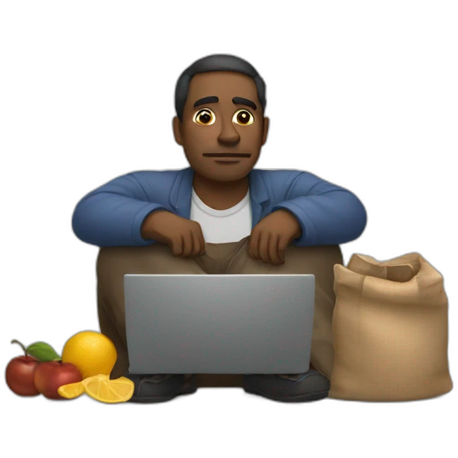 Lazy trader emoji