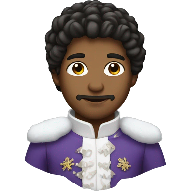 Prince From snow in white  emoji