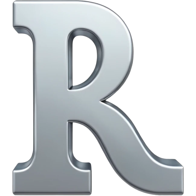 Letra E en 3D emoji