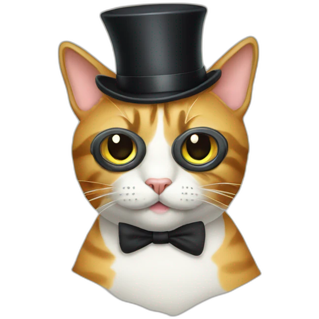 cat with monocle emoji
