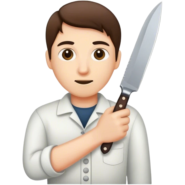 Holding knife emoji