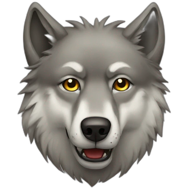 Sick  wolf emoji