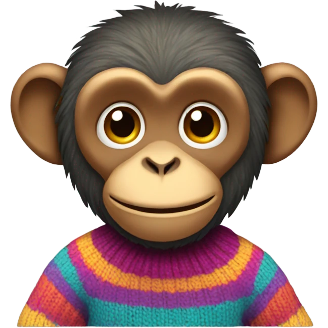 Monkey in a jumper emoji