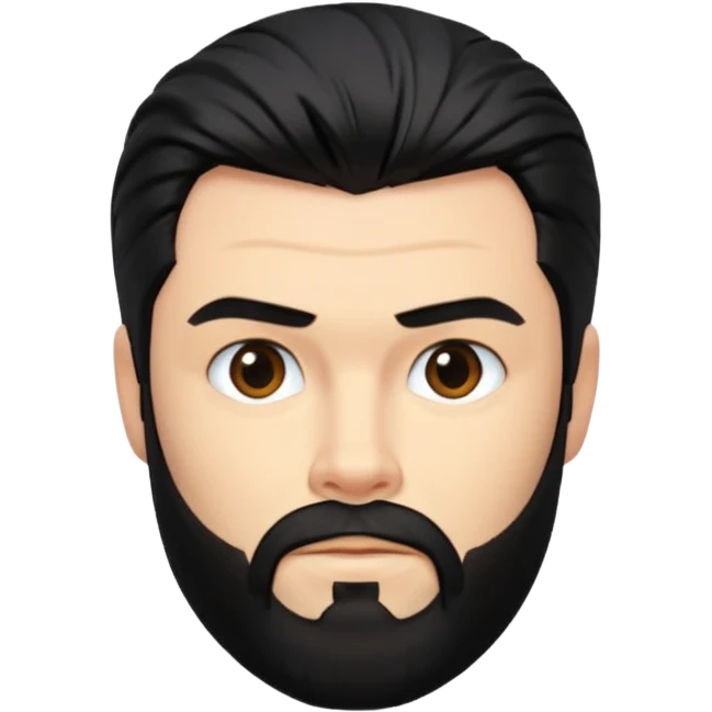 chris hemsworth black hair and beard emoji