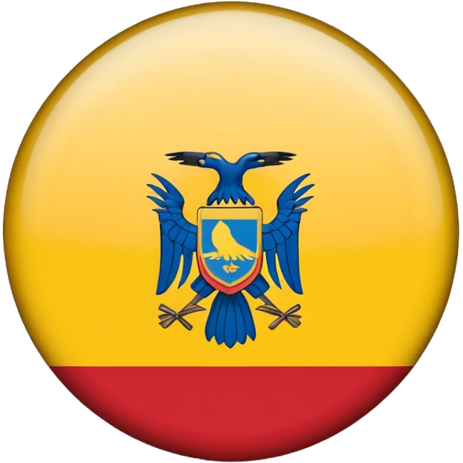 Bandera de colombia circular emoji