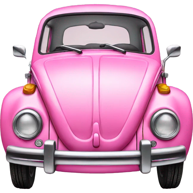 VW Bug pink emoji