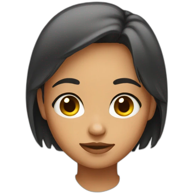 Big forehead girl emoji