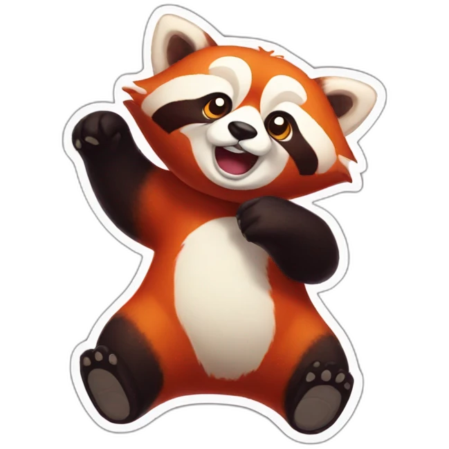 red-panda-dab emoji