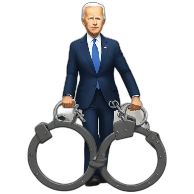biden in handcuffs emoji