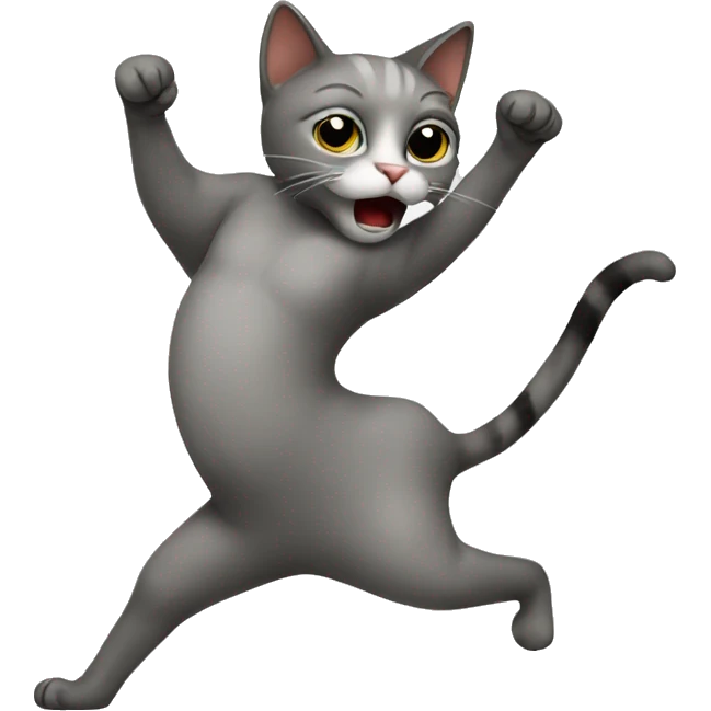 A cat twerking  emoji