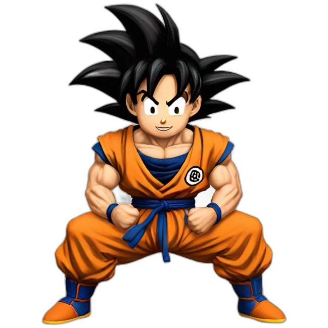 does goku clean nuts? emoji