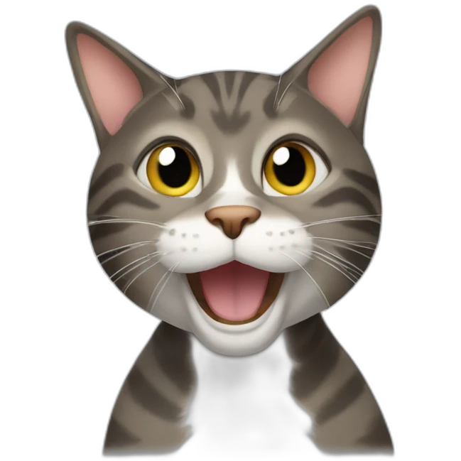 Goofy ahh clicking cat emoji