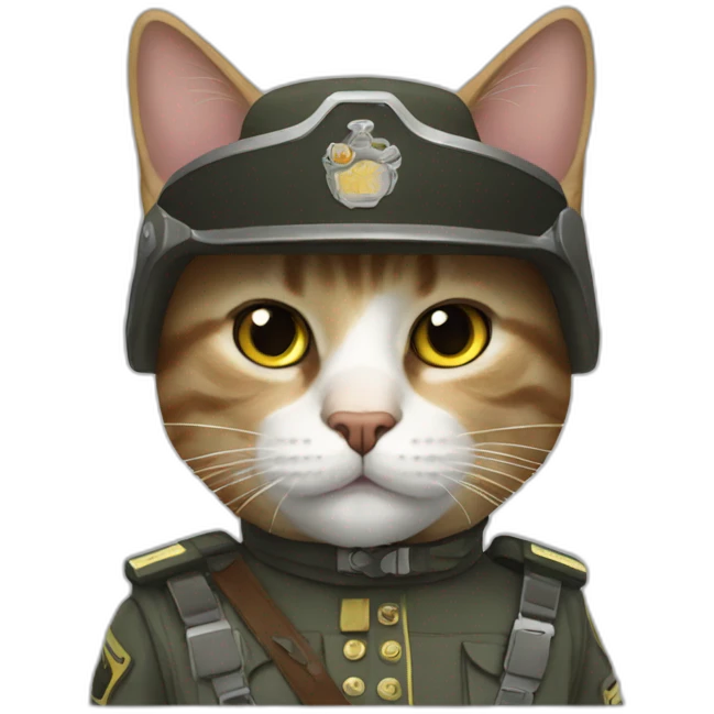 cat the trooper emoji