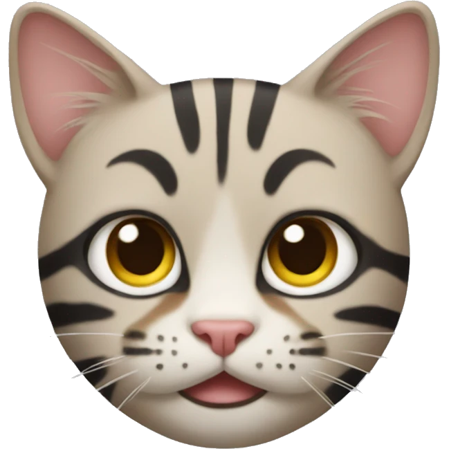 Striped cat emoji