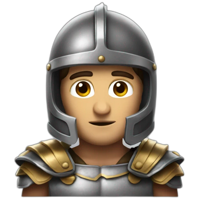 Paul Mescal wearing a gladiator helmet emoji