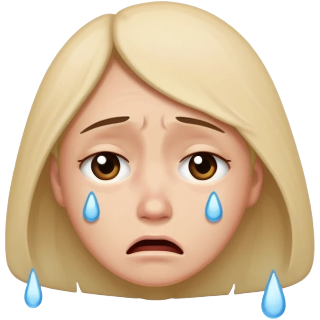 Sad crying emoji