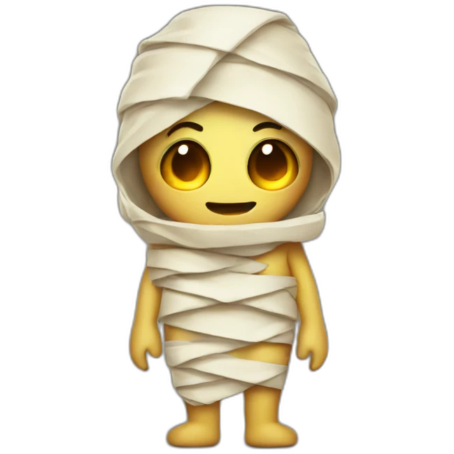 cute halloween mummy emoji