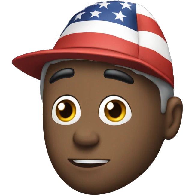 Rudy wearing maga hat emoji
