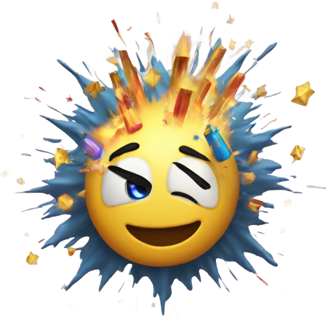 Exploding Happy New Year emoji