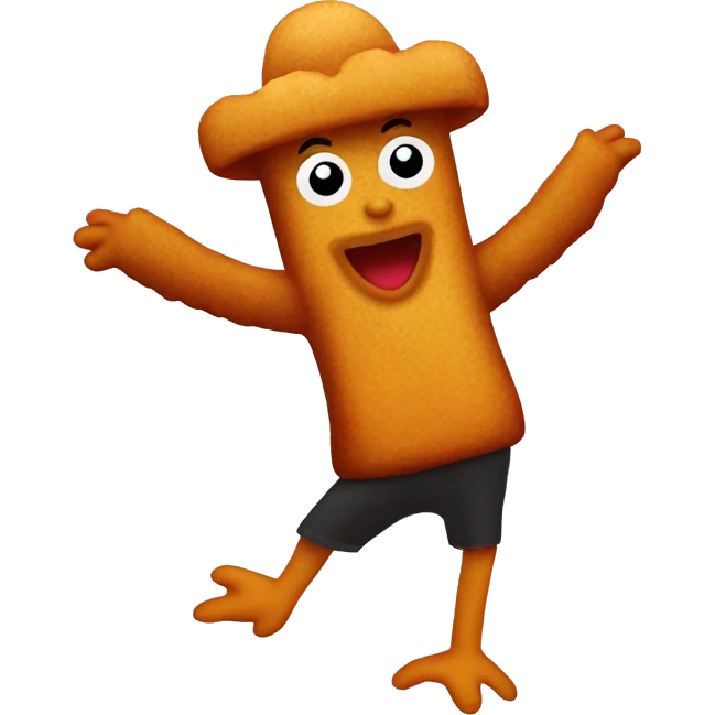Dancing chicken nugget emoji
