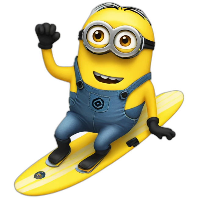 minion surfing emoji