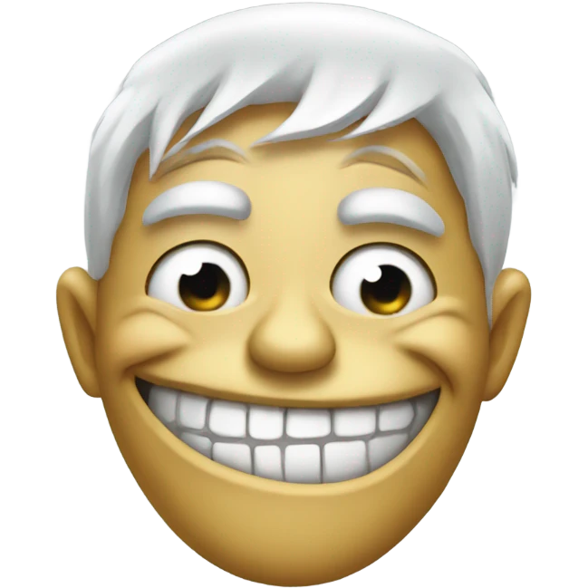 trollface with salt emoji