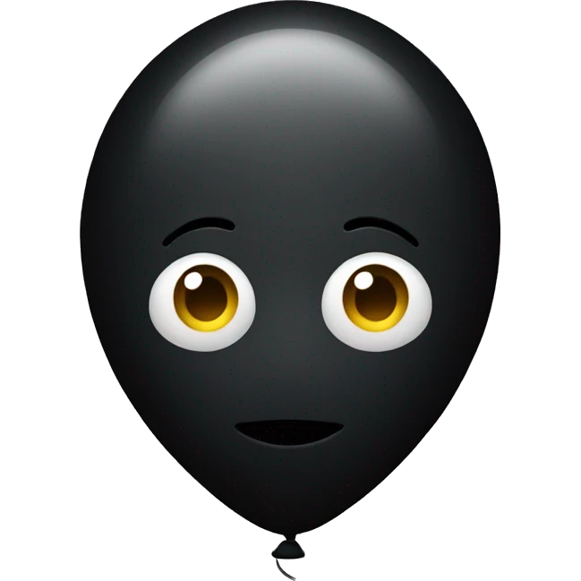 Black balloon emoji