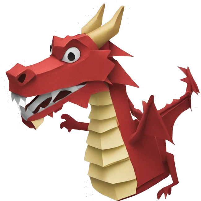 paper dragon puppet emoji